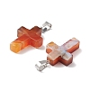 Natural Carnelian Pendants G-PW0006-02P-11-3