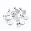 Tibetan Style Alloy Glue On Flat Pad Pendant Bails LS-TIBEP-1124-AS-LF-4