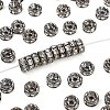 Brass Rhinestone Spacer Beads RB-A014-Z7mm-01B-1