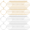 60Pcs 2 Colors 316 Surgical Stainless Steel Wine Glass Charms Rings STAS-LP0001-05B-1
