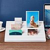 7-Slot Wooden Place Card Display Stands ODIS-WH0029-52D-5