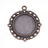 Zinc Alloy Pendant Settings for Cabochon & Rhinestone LS-PALLOY-A15290-R-LF-1