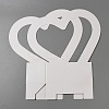 Valentine's Day Heart Shaped Paper Flower Storage Gift Boxes CON-WH0095-82-2