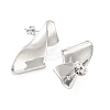 Rack Plating Brass Studs Earrings for Women KK-Z038-14P-2