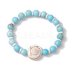 Summer Beach Natural Shiva Eye Shell Bead Bracelets BJEW-JB10313-03-3