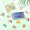 18Pcs 9 Styles Tourism Theme Alloy Enamel Pendants FIND-SC0019-21-7