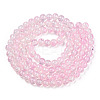 Transparent Crackle Baking Paint Glass Beads Strands DGLA-T003-01B-14-2