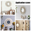   2 Sets 2 Styles Cotton Mini Wall Mirror with Macrame Fringe HJEW-PH0001-39-3