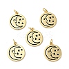 Rack Plating Brass Enamel Pendants KK-H431-28G-4