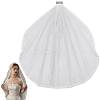 Nylon Mesh Bridal Veils AJEW-WH20018-77-1