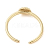 Shell Shape Brass Open Cuff Rings LS-KK-K384-04G-3