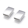 Tarnish Resistant 304 Stainless Steel Magnetic Clasps with Glue-in Ends LS-STAS-G143-75P-1