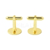 Rack Plating Brass Cuff Button KK-L151-10G-2