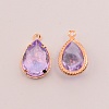 Faceted Resin Rhinestone Pendants RESI-TAC0010-25H-1