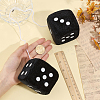 Fur Plush Dice Pendant Decorations HJEW-CN0001-44C-3