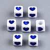 Opaque Acrylic European Beads OPDL-S078-09-2