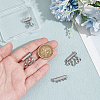 3Pcs 3 Styles 304 Stainless Steel Slide Lock Clasps FIND-UN00011-5