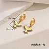 Metal Bird 201 Stainless Steel Hoop Earrings for Women Daily Versatile Jewelry SE6238-4-7