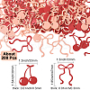 2 Bags Bowknot and Cherry Paper Confetti for Party Decorate Supplies DIY-SC0031-55-2