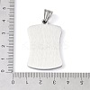 304 Stainless Steel Pendants STAS-O008-01F-3