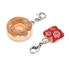 Acrylic & Gemstone Pendant Decorations HJEW-XCP0001-23-3