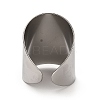 Non-Tarnish 304 Stainless Steel Open Cuff Ring RJEW-Z015-02P-3