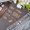 10 Styles Alloy Snap Lock Clasps FIND-CP0002-81-3