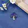 Cubic Zirconia Mushroom Brooch JBR102G-6