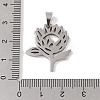 Non-Tarnish 201 Stainless Steel Pendants STAS-A094-21P-3