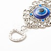 Glass Turkish Blue Evil Eye Pendant Decoration LS-HJEW-I008-01AS-5