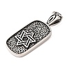316 Surgical Stainless Steel Big Pendants STAS-Z073-56AS-01-2