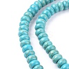 1 Strand Rondelle Synthetic Turquoise Beads Strands X-TURQ-G109-8x5mm-06-2