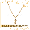 1pc 304 Stainless Steel Letter Pendant Necklaces NJEW-LP0001-39F-G-2