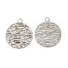 Long-Lasting Plated Brass Filigree Charms KK-K336-24P-1