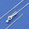 Brass Box Chain Adjustable Slider Necklaces for Women NJEW-U008-05S-2