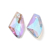 Electroplated Glass Pendants EGLA-M029-04-02-2