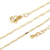 Brass Link Chain Necklaces for Women LS-NJEW-D302-35G-5