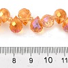 Electroplate Glass Beads Strands EGLA-D030-17M-4