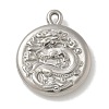 304 Stainless Steel Pendants STAS-Q334-38P-1