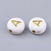 Plating Acrylic Beads PACR-R242-01A-2