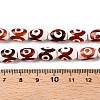 Natural Tibetan Agate 3-Eye Beads Strands G-T138-195B-5