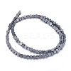 Non-magnetic Synthetic Hematite Beads Strands G-P338-01B-4x4mm-2