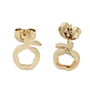 PVD Vacuum Plating 304 Stainless Steel Stud Earrings for Women EJEW-A048-17G-2