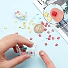 500Pcs 10 Colors 2-Hole Glass Seed Beads SEED-CN0001-03-3