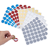 15 Sheets 5 Colors PVC Coated Scratch Off Film Password Stickers STIC-FG001-10-1