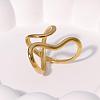 Zinc Alloy Adjustable Open Cuff Rings for Women FS-WGC55D1-01-2