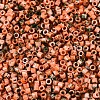 Spray Painted Picasso Cylinder Glass Seed Beads GLAA-T028-12A-03-2