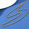304 Stainless Steel Wheat Chains Necklaces for Unisex NJEW-K395-01B-G-1