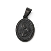 Ion Plating(IP) 201 Stainless Steel Pendants STAS-O111-05B-1