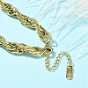 304 Stainless Steel Rope Chain Bracelets LS-BJEW-C084-02G-4